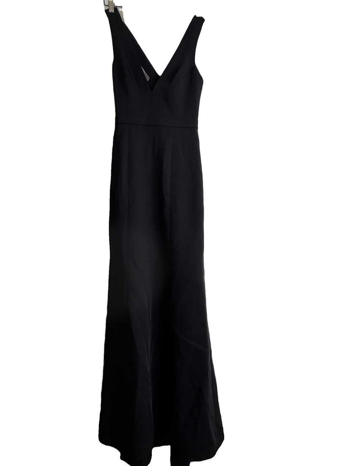 Bcbgmaxazria Women's Black Sleeveless V-Neck Maxi Dress Size 0 B-6